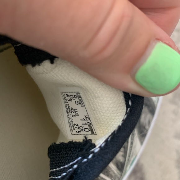 NEW Vans Mens 9.5 wide OTW Hundred Dollar Bills Customs Slip on Shoes sneakers - Picture 4 of 9